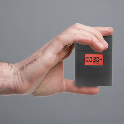 Etilometro Digitale Tascabile GREENWON – Display LCD, Boccaglio 360°, 5 Boccagli Inclusi