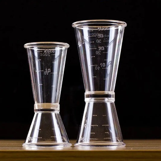 Jigger Dosatore per Cocktail – Misurino in Plastica Trasparente 10-20cc / 20-40cc