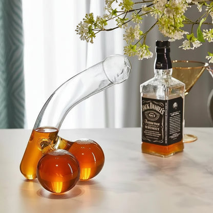 Set Decanter Creativo mit Gläsern — Originaler Spender für Whisky, Cocktails und Wein