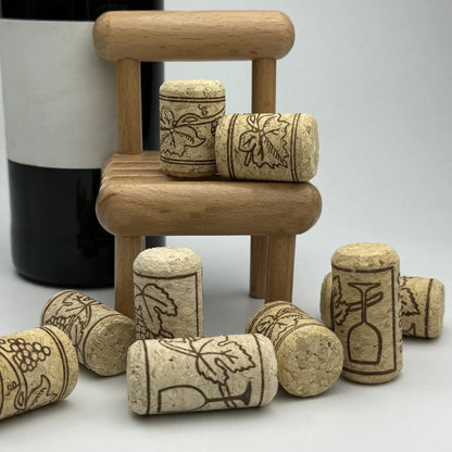 Tappi di Sughero Stampati Riutilizzabili – Personalizzabili per Vino e Bar