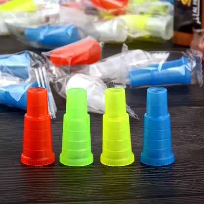 Boccagli Usa e Getta per Narghilè – 100 pz, Colorati, in Plastica Acrilica