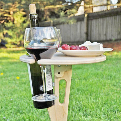 Serviertisch aus Holz — Wein- und Zubehörtablett für Zuhause und Bar