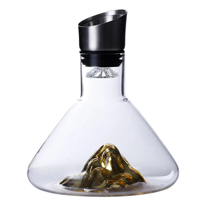 Dekanter Iceberg 1,5L — Mundgeblasenes Kristall mit integriertem Luftbelüfter