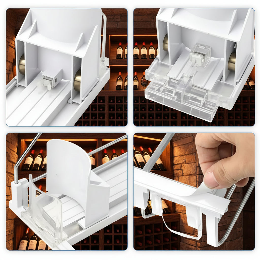 Dispenser Automatico per Lattine e Bottiglie – Organizer da Frigo con Spinta Automatica