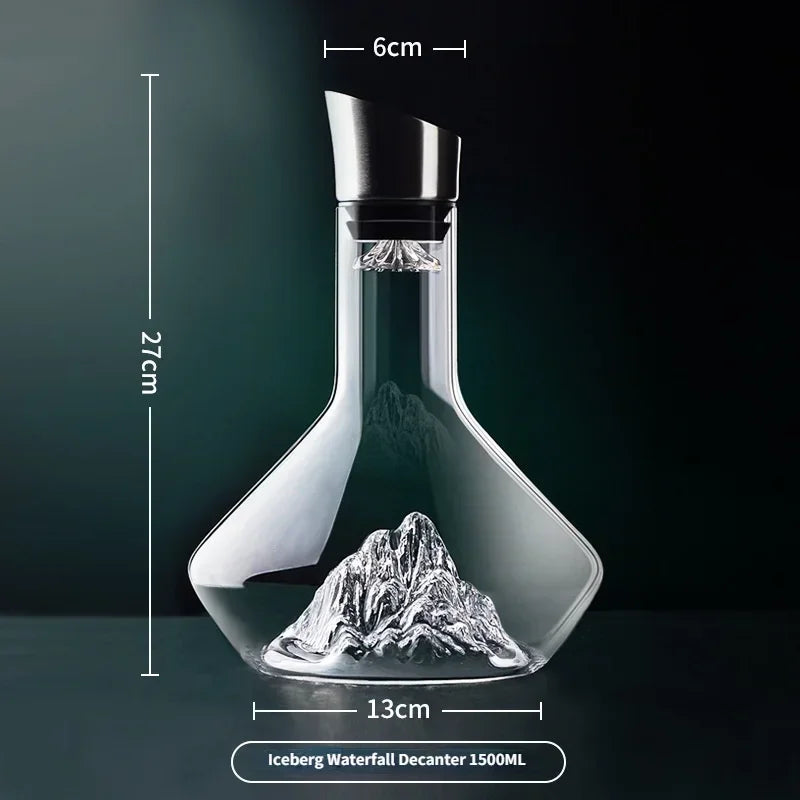 Dekanter Iceberg PDQ SH58 mit 1500ml — Hochwertiges bleifreies Kristall