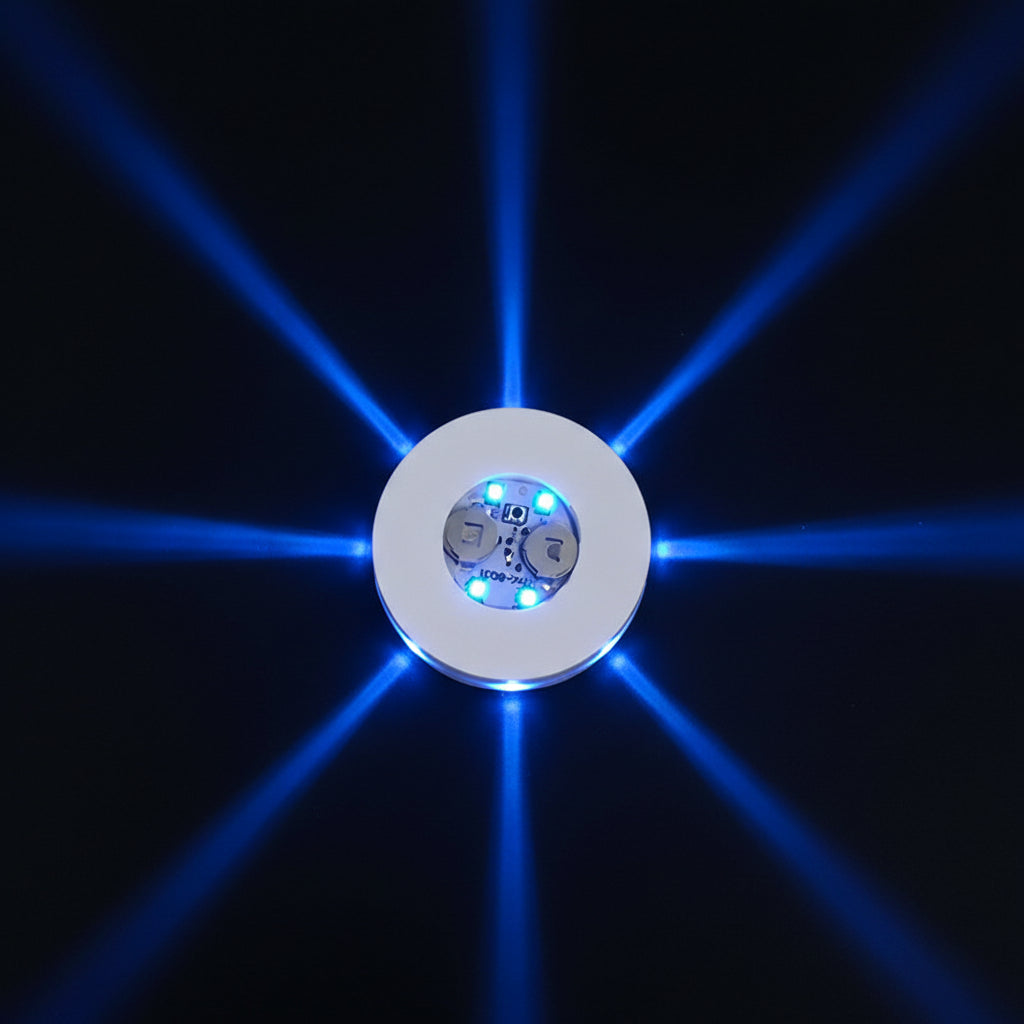 Sottobicchieri LED Luminosi per Cocktail – 3 Modalità, Batteria Inclusa, per Bar e Party