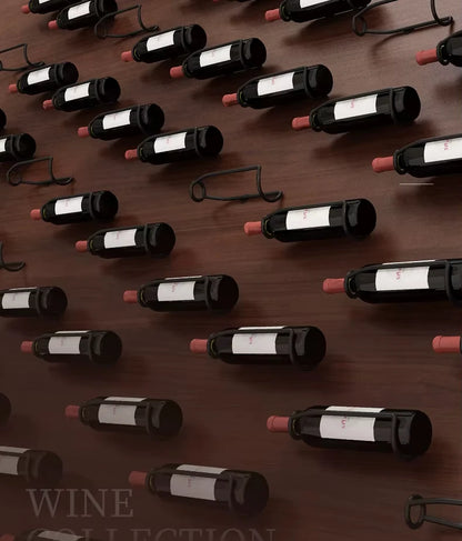 Portabottiglie da Parete in Metallo — Espositore Murale Moderno per Vino