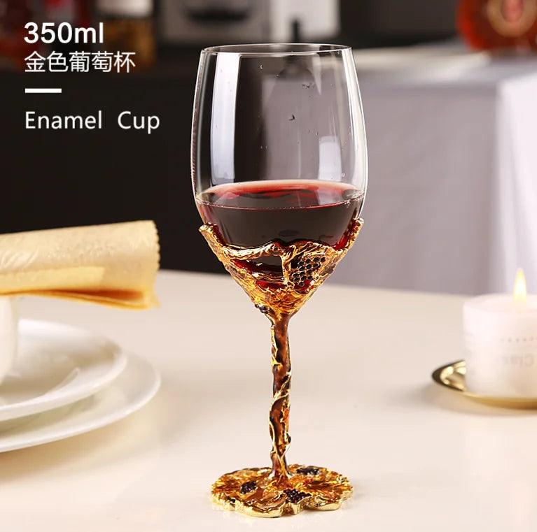 Set da Bar Decanter e Calici Smalto Dipinto a Mano – Certificato CIQ