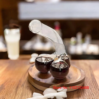 Set Decanter Creativo mit Gläsern — Originaler Spender für Whisky, Cocktails und Wein