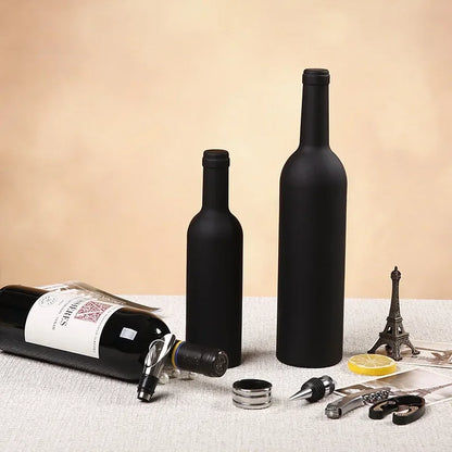 Weinaccessoires-Set mit professionellem Korkenzieher und Tropfring — Essentielles Kit