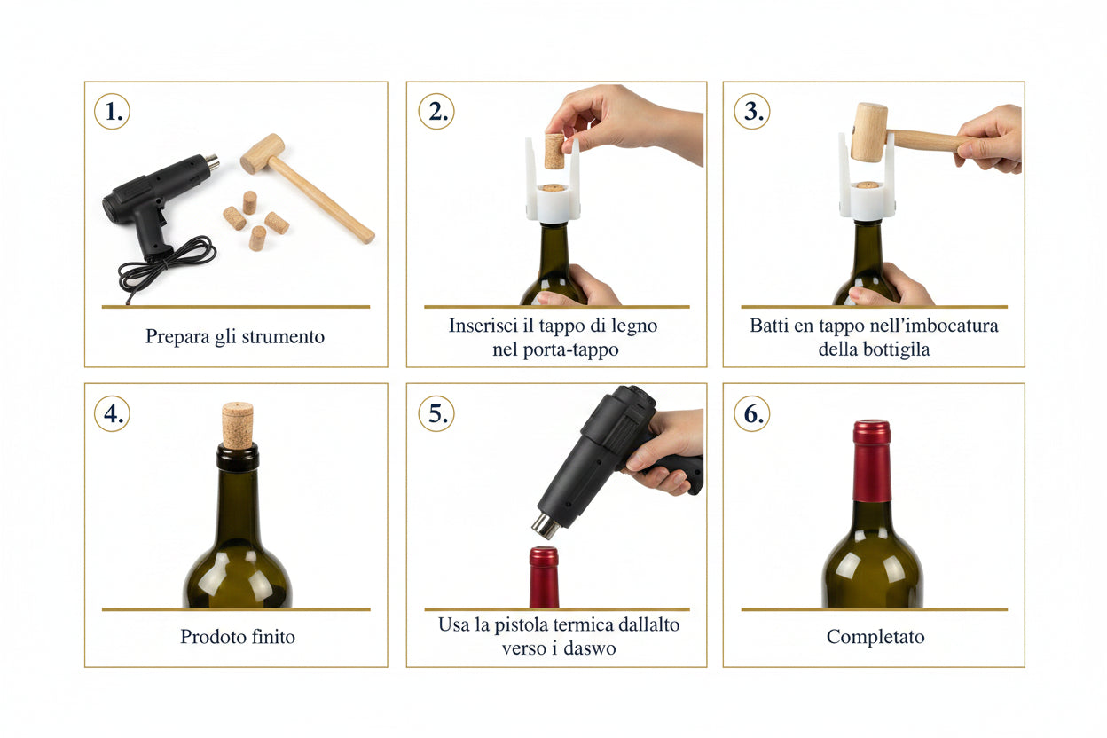 Bottiglia per Vino Vuota da 750ml, Stile Arenaria Opaca, Ideale per Hotel e Ristoranti