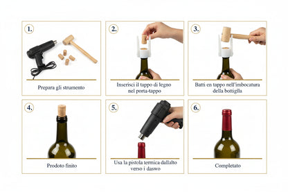 Bottiglia per Vino Vuota da 750ml, Stile Arenaria Opaca, Ideale per Hotel e Ristoranti