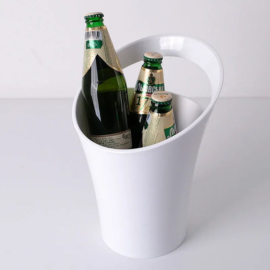 Secchiello Champagne Trasparente in Acrilico – Porta Bottiglia Rotondo 3L