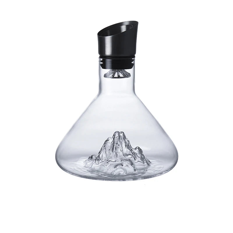 Dekanter Iceberg 1,5L — Mundgeblasenes Kristall mit integriertem Luftbelüfter