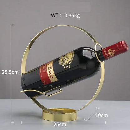 Portabottiglie Retrò in Ferro — Espositore Vintage per Vino da Casa e Bar