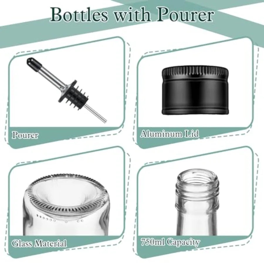 Bottiglie a collo lungo (con versatore)