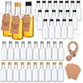 Mini bottigliette per liquori in plastica con tappi neri/argento/oro