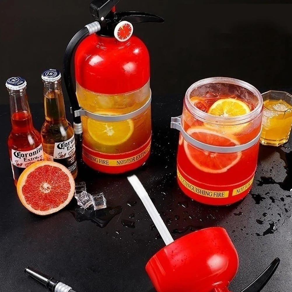 Dispenser per Vino e Cocktail a Forma di Estintore — 1,5L, Idea Regalo Originale per Feste