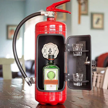 Set da Regalo a Forma di Estintore — Accessori per Vino in Confezione Originale
