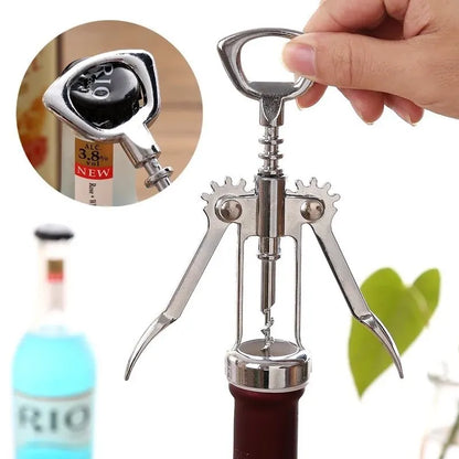 Apribottiglie Multifunzione in Acciaio Inox — per Vino, Birra e Conserve
