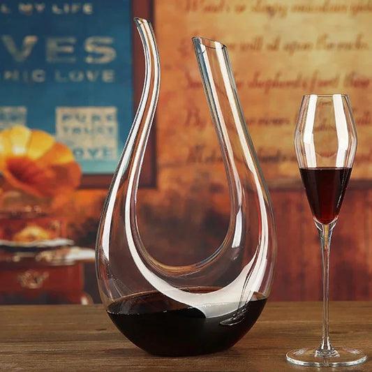 Grande Caraffa Decanter 1,5L in Cristallo Artigianale — per Vino e Liquori