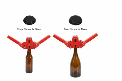 Tappabottiglie Manuale per Capsule Corona 26mm/29mm – Brew Shark