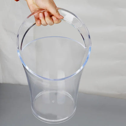 Secchiello Champagne Trasparente in Acrilico – Porta Bottiglia Rotondo 3L