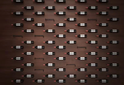 Portabottiglie da Parete in Metallo — Espositore Murale Moderno per Vino