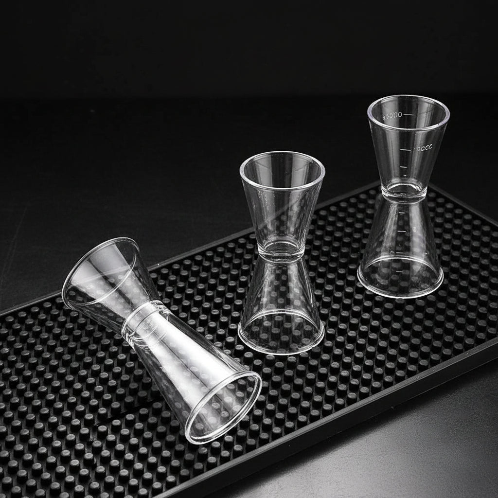 Jigger Dosatore per Cocktail – Misurino in Plastica Trasparente 10-20cc / 20-40cc
