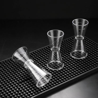 Jigger Dosatore per Cocktail – Misurino in Plastica Trasparente 10-20cc / 20-40cc