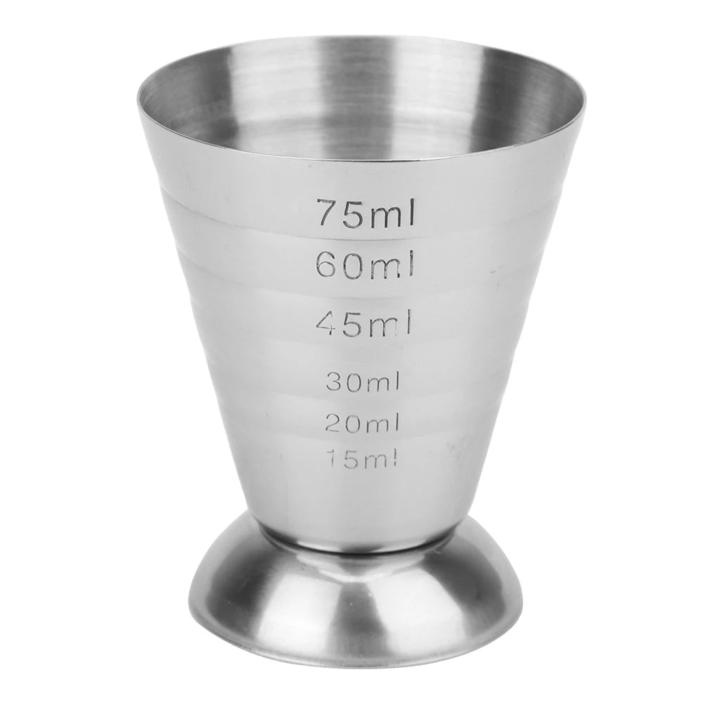 Jigger Misurino in Acciaio Inox 75ml – Tripla Scala oz / ml / cucchiai