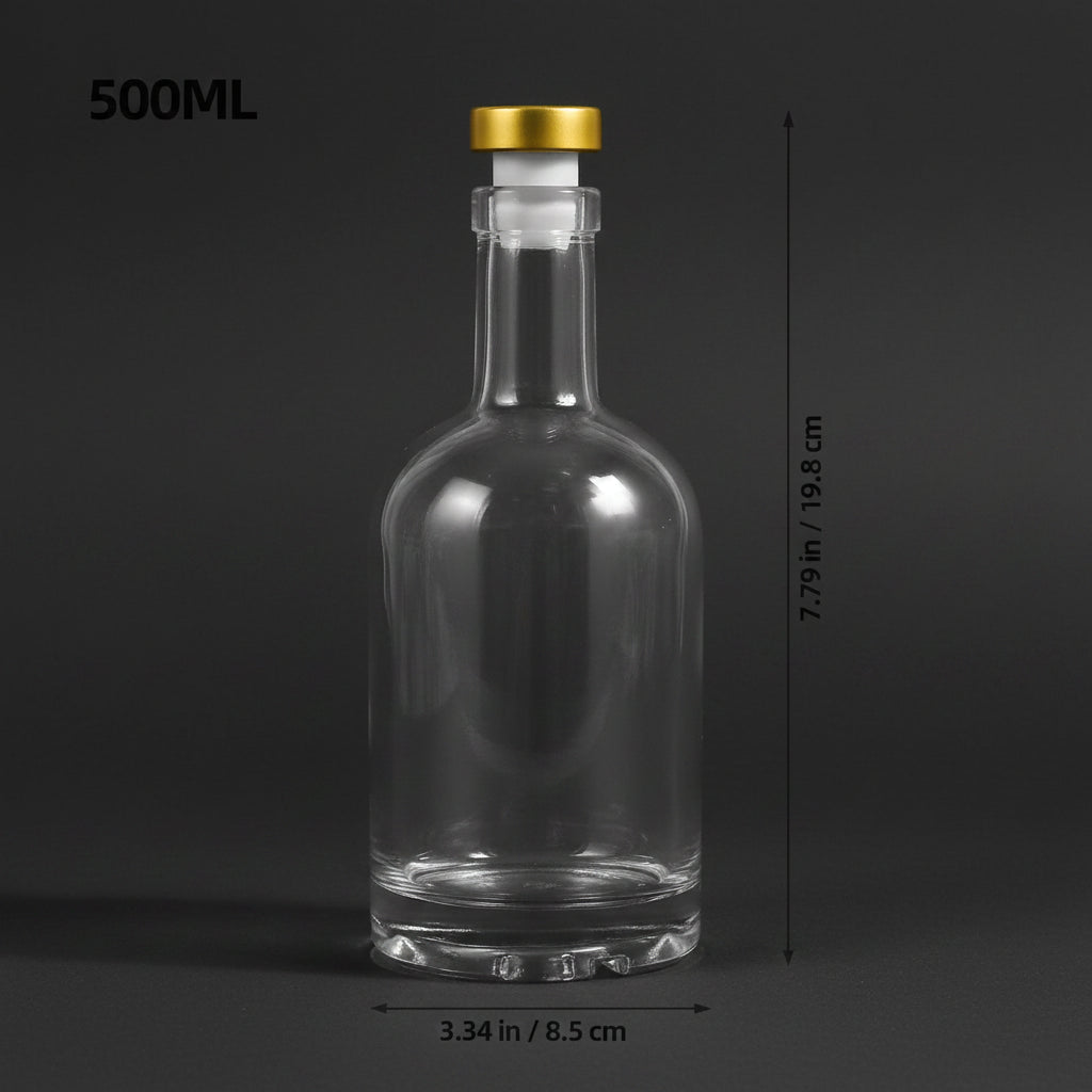 500ml wiederverwendbarer Glasdecanter — 2er-Set für Bar und Zuhause