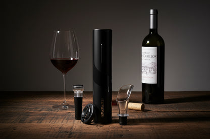 Apribottiglie Elettrico da Tavolo — Stappatore Automatico, Idea Regalo per Amanti del Vino