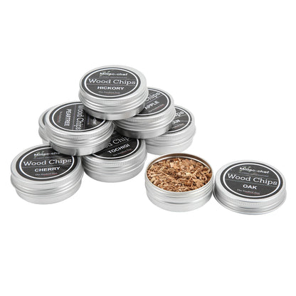 Kit Affumicatore Cocktail – 8 Tipi di Trucioli di Legno per Whiskey e Drink