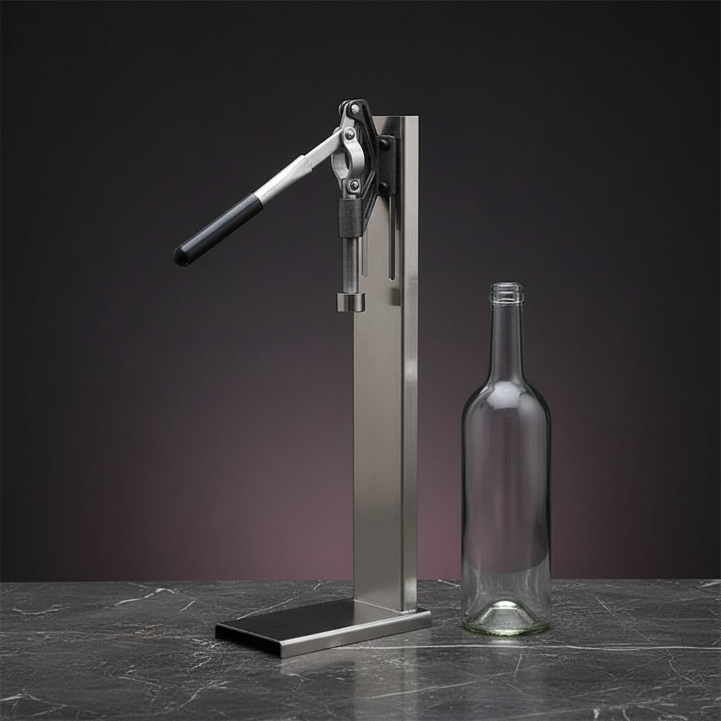 Tappatore Manuale per Bottiglie di Vino – Acciaio Inox 304