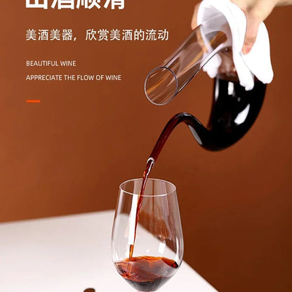 Grande Caraffa Decanter 1,5L in Cristallo Artigianale — per Vino e Liquori