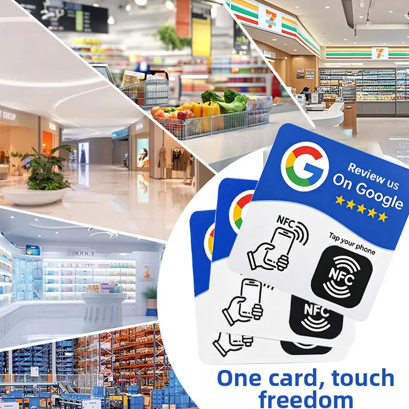 Card NFC programmabile per recensioni Google