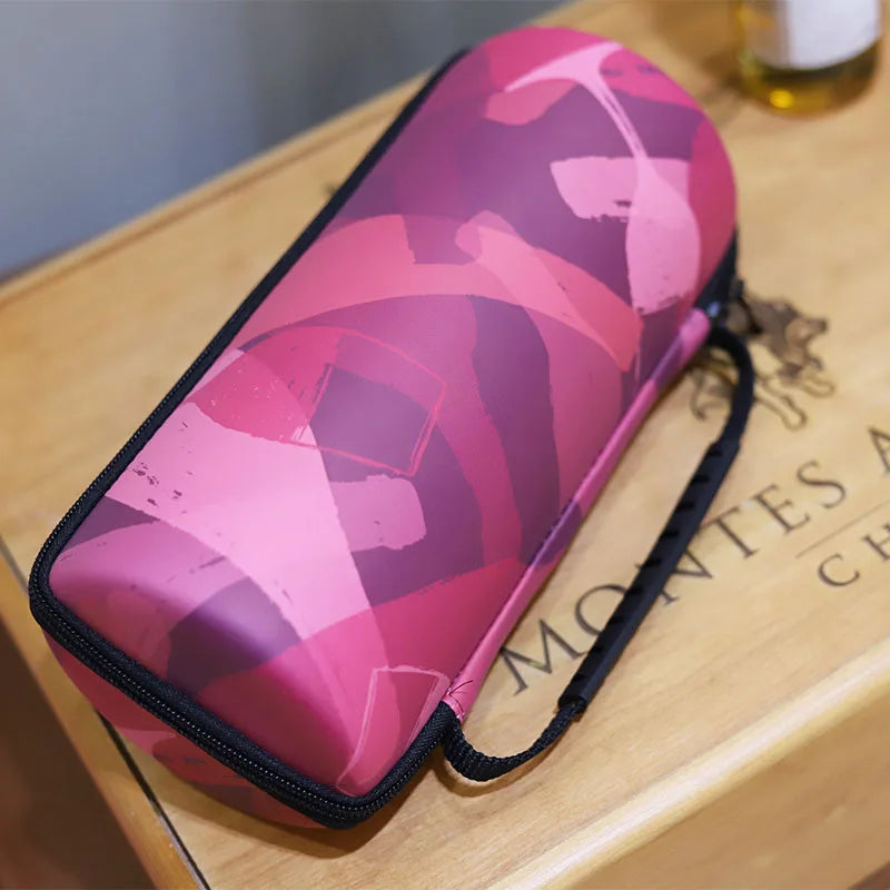 Borsa Porta Bicchieri da Vino — Custodia Imbottita per Trasporto Calici
