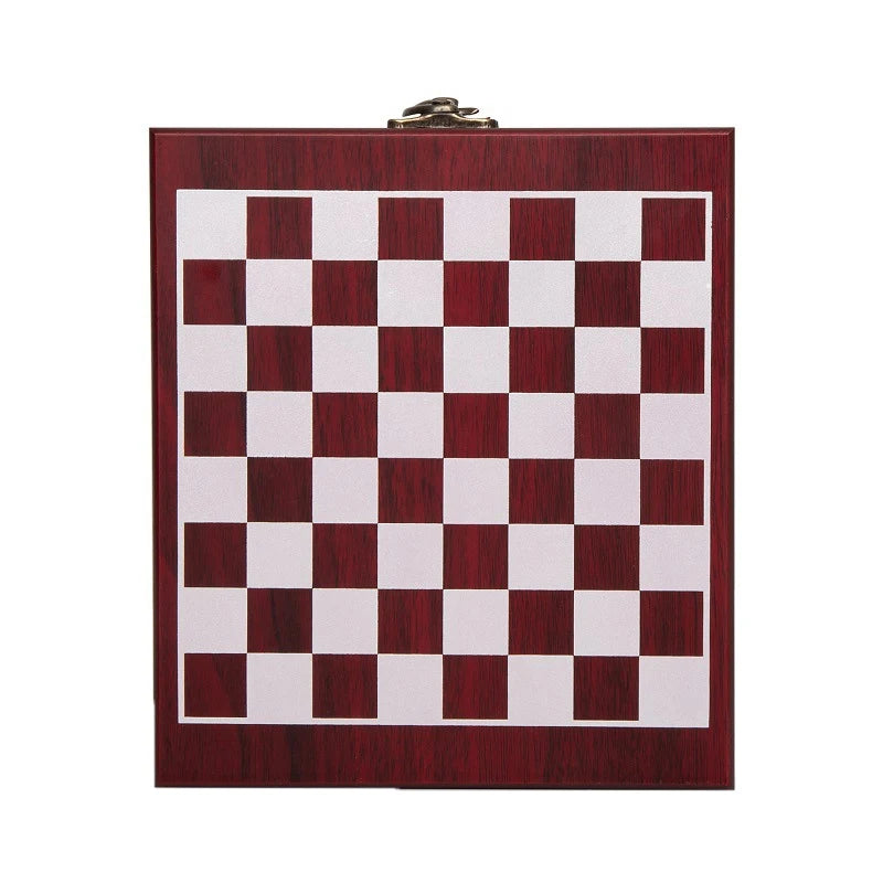 Scacchiera con Set di Apribottiglie — Regalo Originale per Amanti del Vino e degli Scacchi