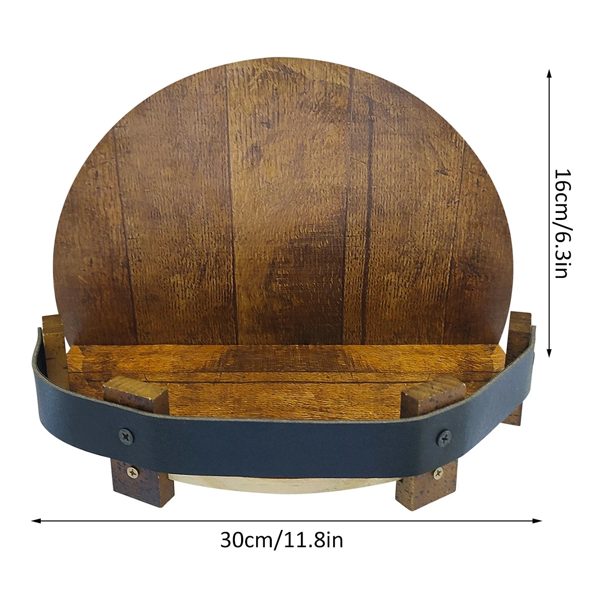 Portabottiglie da Parete in Legno — Espositore Vino Murale per Casa e Cantina