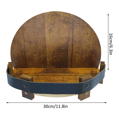 Portabottiglie da Parete in Legno — Espositore Vino Murale per Casa e Cantina