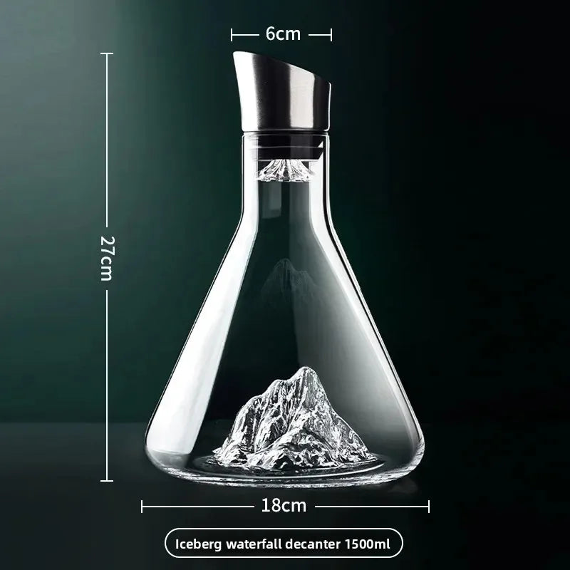 Dekanter Iceberg PDQ SH58 mit 1500ml — Hochwertiges bleifreies Kristall
