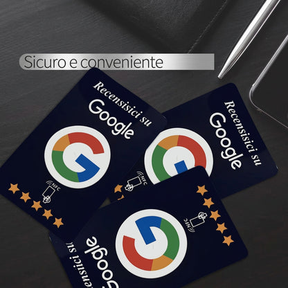 Card NFC NTAG215 programmabile per recensioni Google