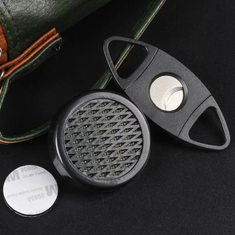 Custodia Porta Sigari in Ecopelle 8 Posti – Con Taglierino, Fodera Cedro e Humidifier