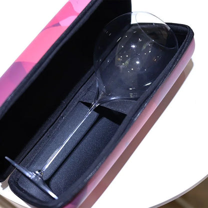 Borsa Porta Bicchieri da Vino — Custodia Imbottita per Trasporto Calici