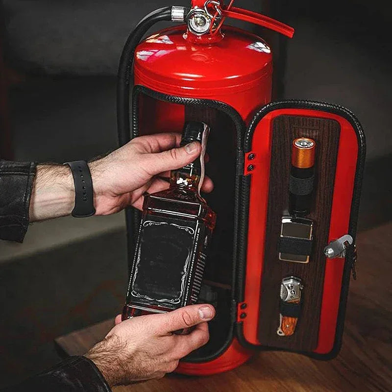 Set da Regalo a Forma di Estintore — Accessori per Vino in Confezione Originale