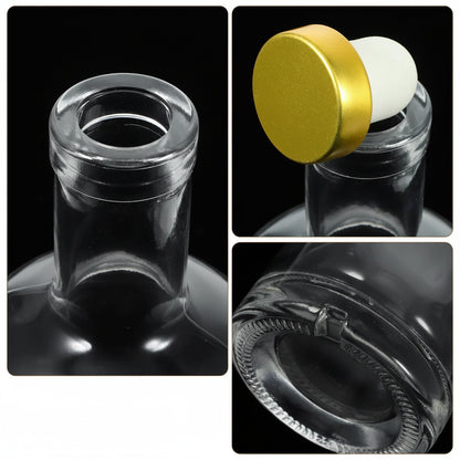 500ml wiederverwendbarer Glasdecanter — 2er-Set für Bar und Zuhause