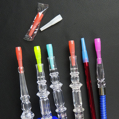 Boccagli Usa e Getta per Narghilè – 100 pz, Colorati, in Plastica Acrilica