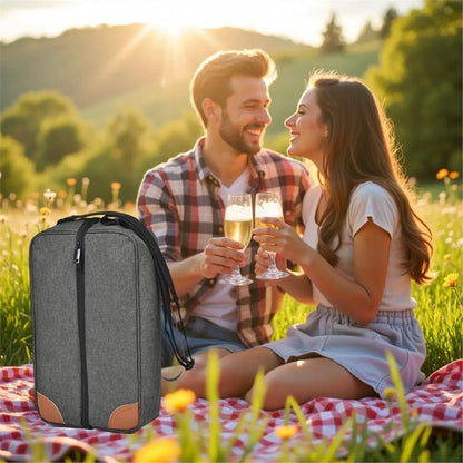 Borsa Termica Porta Bottiglia di Vino – Isolata per Picnic e Viaggi