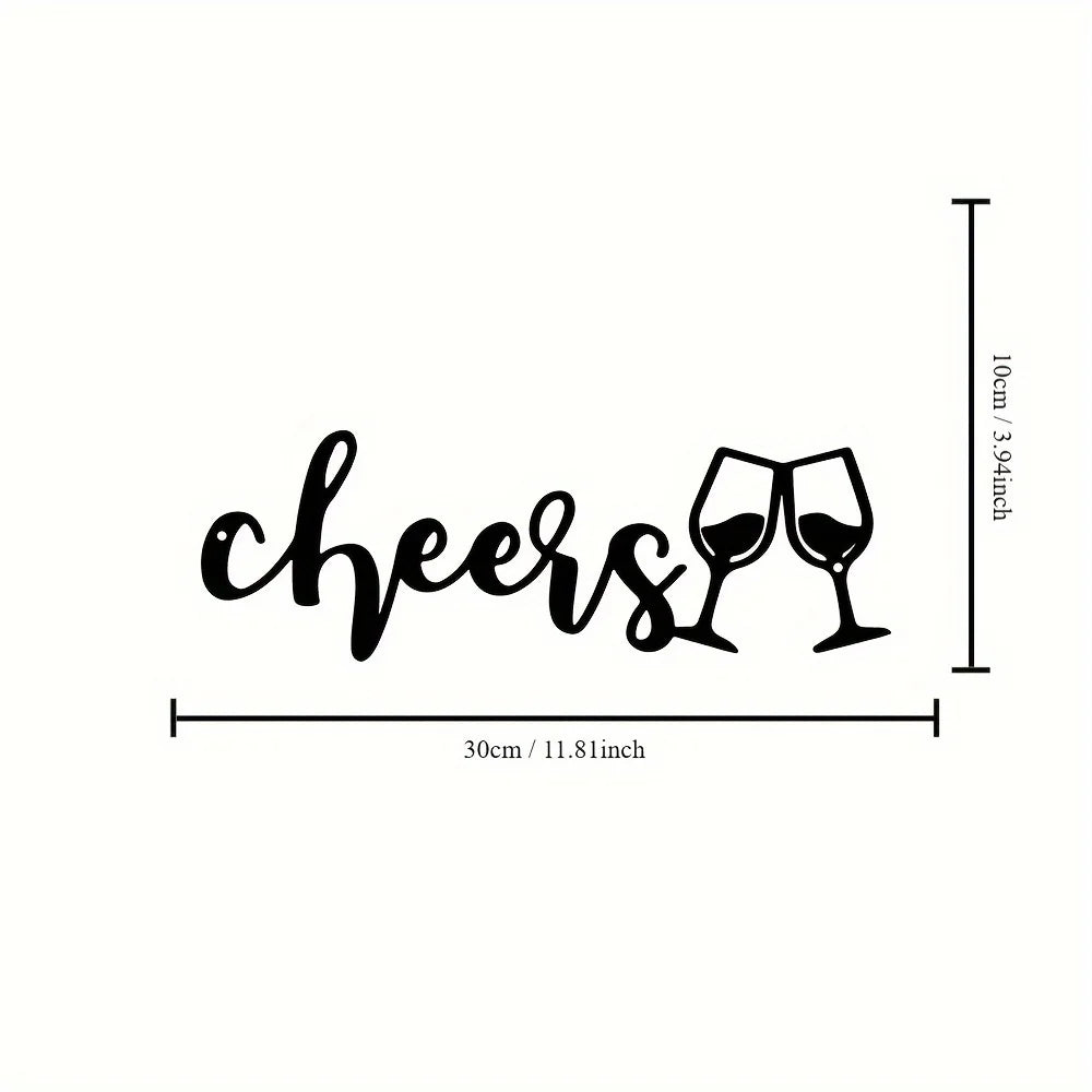 Decorazione Murale in Metallo a Tema Vino — Arte da Parete per Casa e Cantina